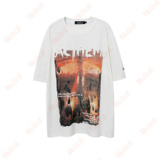 flame printing white t shirts